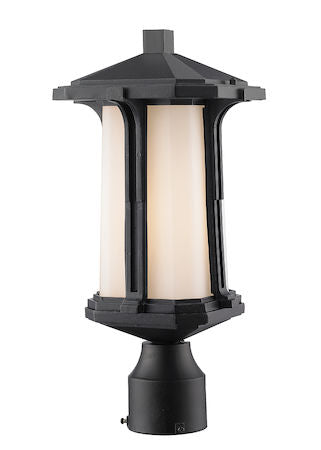 Z-Lite Harbor Lane 1 Light Outdoor Post Mount Light 542PHM-BK