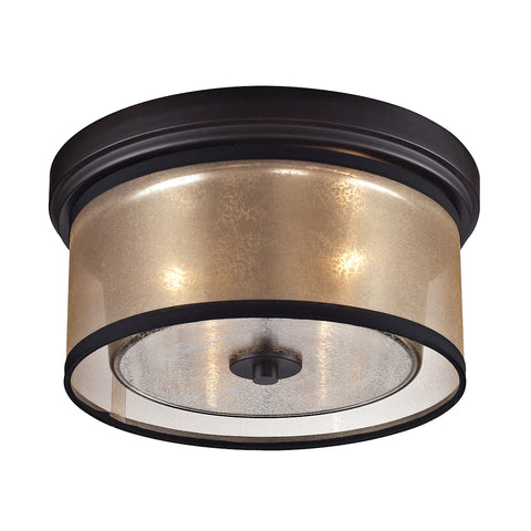 Diffusion 2 Light Flushmount In Oil Rubbed Bronze