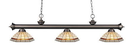 Z-Lite Riviera 3 Light Billiard Light 200-3OB-Z14-35