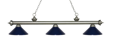 Z-Lite Riviera 3 Light Billiard Light 200-3AS-MNB