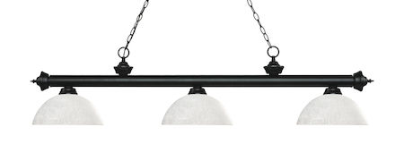 Z-Lite Riviera 3 Light Billiard Light 200-3MB-DWL14