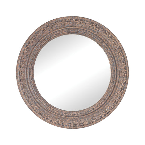 Messina Composite Frame Wall Mirror In Rust