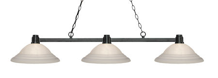 Z-Lite Park Bronze 3 Light Island/Billiard Light 314BRZ-SW16