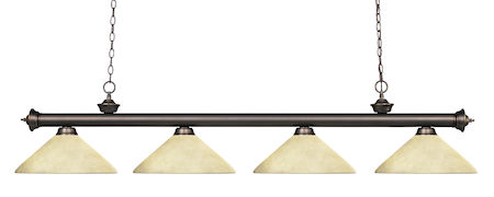 Z-Lite Riviera 4 Light Billiard Light 200-4OB-AGM14