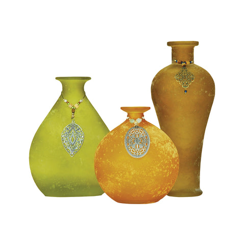 Garner Set of 3 Adorned Vases