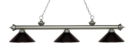 Z-Lite Riviera 3 Light Billiard Light 200-3AS-MBRZ