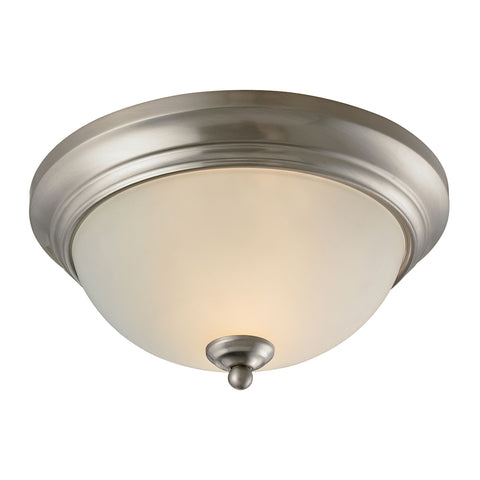 Huntington 2 Light EEF Flushmount In Brushed Nickel