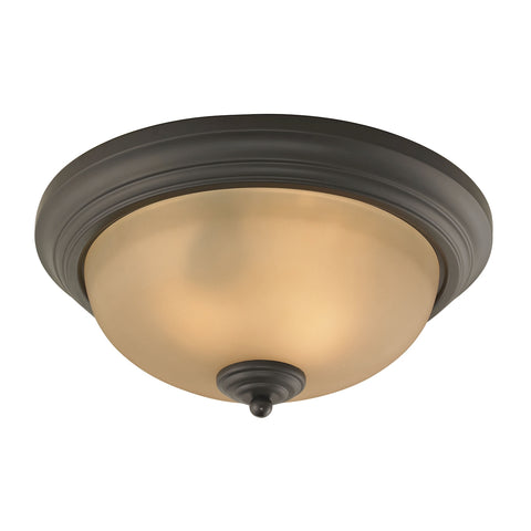 Huntington 3 Light EEF Flushmount In Oil Rubbed Bronze