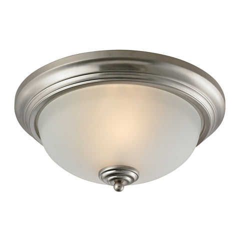 Huntington 3 Light EEF Flushmount In Brushed Nickel