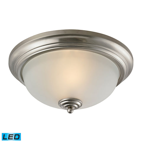 Huntington 3 Light LED Flushmount In Brushed Nickel