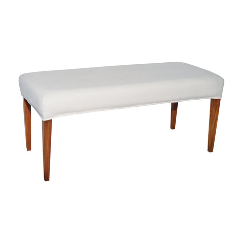 Couture Covers Double Bench Cover - Pure White