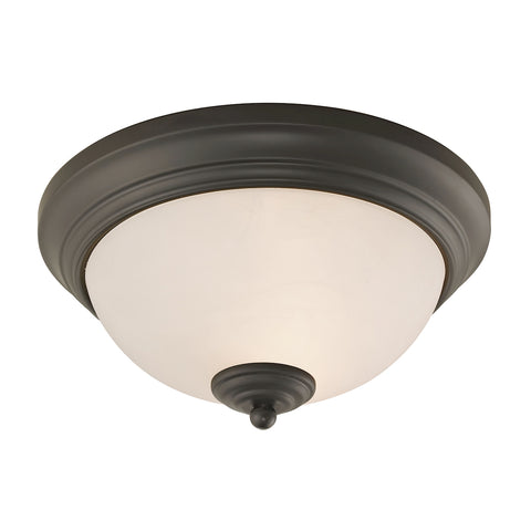 Huntington 2 Light Flushmount In Oil Rubbed Bronze