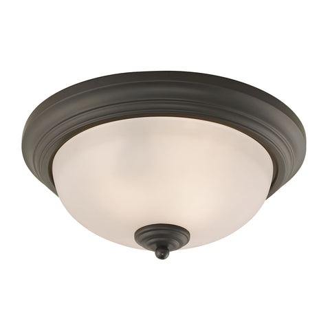 Huntington 3 Light Flushmount In Oil Rubbed Bronze