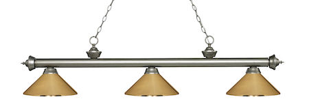 Z-Lite Riviera 3 Light Billiard Light 200-3AS-MPB