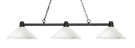 Z-Lite Park Bronze 3 Light Island/Billiard Light 314BRZ-AMO14