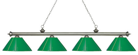 Z-Lite Riviera 4 Light Island/Billiard Light 200-4AS-PGR