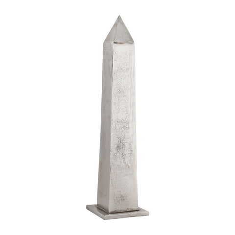 Nickel Plated Table Top Obelisk