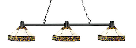 Z-Lite Park Bronze 3 Light Island/Billiard Light 314BRZ-Z16-30