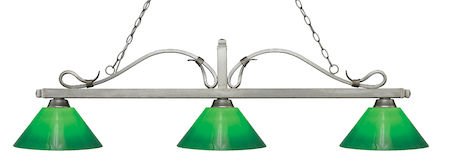 Z-Lite Melrose 3 Light Billiard Light 114-3AS-GCG14