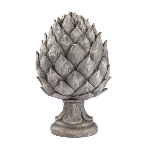 Decorative Artichoke In Aged Grey