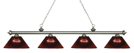 Z-Lite Riviera 4 Light Island/Billiard Light 200-4AS-ARBG