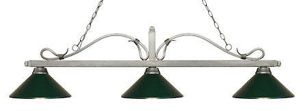 Z-Lite Melrose 3 Light Billiard Light 114-3AS-MDG