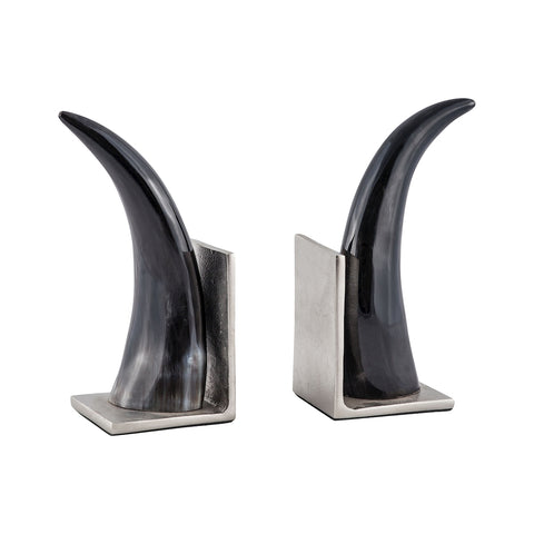 Abilene Natural Horn Bookends - Set of 2