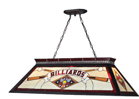 Z-Lite Tiffany Billiard 4 Light Billiard Light KD27RED