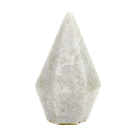 Killian Decorative Marble Heptagonal Dipryramid - Small