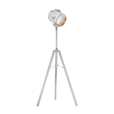 Glitz 1 Light Tripod Lamp In Nickel