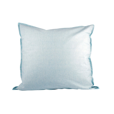 Chambray 24x24 Pillow In Cameo Blue