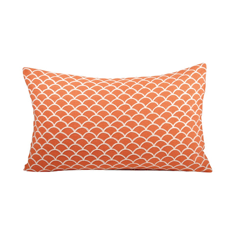 Scallop Lumbar Pillow 26X16-Inch