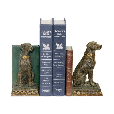 Chocolate Lab Bookends - Pair