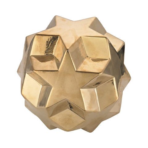 Ceramic Gold Table Top Star Ball