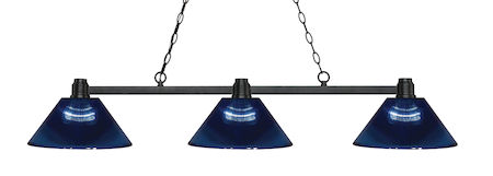 Z-Lite Park Bronze 3 Light Island/Billiard Light 314BRZ-ARDB