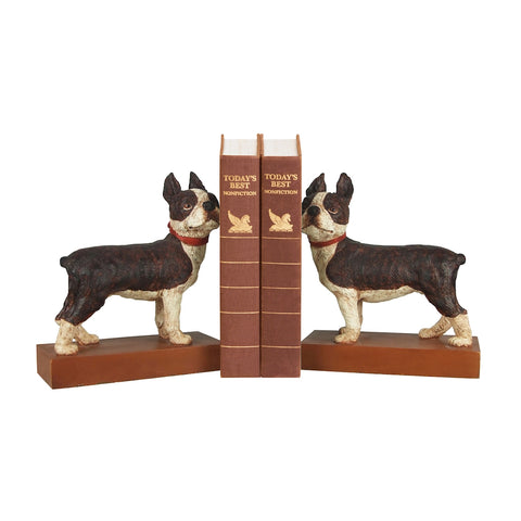 Boston Terrier Bookends - Pair