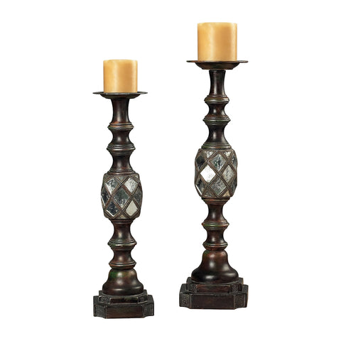 Mirrored Candle Holders