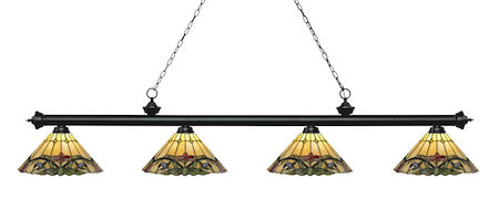 Z-Lite Riviera 4 Light Island/Billiard Light 200-4MB-Z14-49