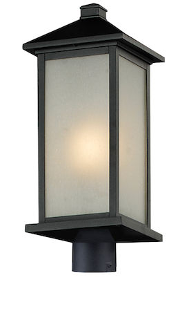 Z-Lite Vienna Outdoor Post Light 547PHB-BK-R