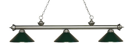 Z-Lite Riviera 3 Light Billiard Light 200-3AS-MDG