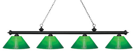 Z-Lite Riviera 4 Light Island/Billiard Light 200-4MB-GCG14