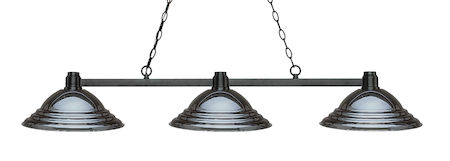 Z-Lite Park Bronze 3 Light Island/Billiard Light 314BRZ-SGM