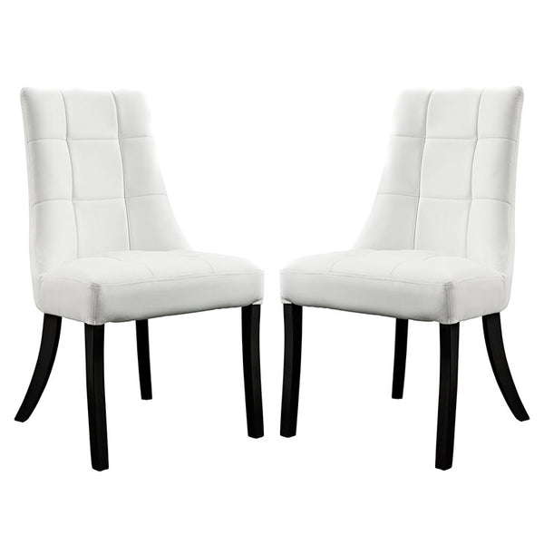 Noblesse Vinyl Dining Chair Set of 2