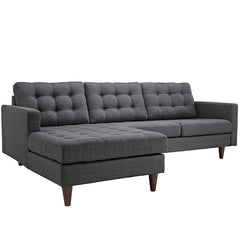 Empress Left-Facing Upholstered Sectional Sofa