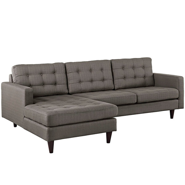 Empress Left-Facing Upholstered Sectional Sofa