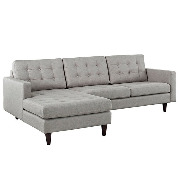 Empress Left-Facing Upholstered Sectional Sofa