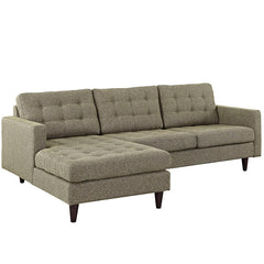 Empress Left-Facing Upholstered Sectional Sofa