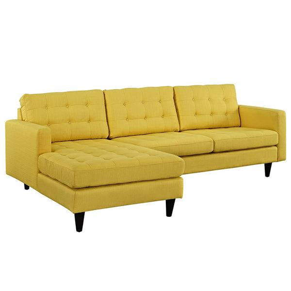 Empress Left-Facing Upholstered Sectional Sofa