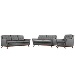 Beguile Living Room Set Upholstered Fabric Set of 3