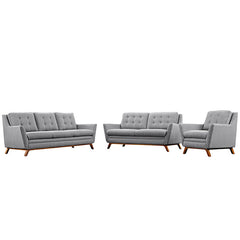 Beguile Living Room Set Upholstered Fabric Set of 3